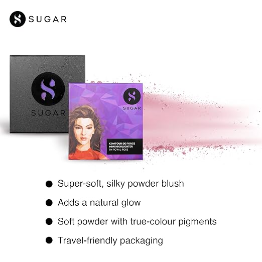 SUGAR CONTOUR DE FORCE MINI HIGHLIGHTER 04 ROYAL ROSE 4gm