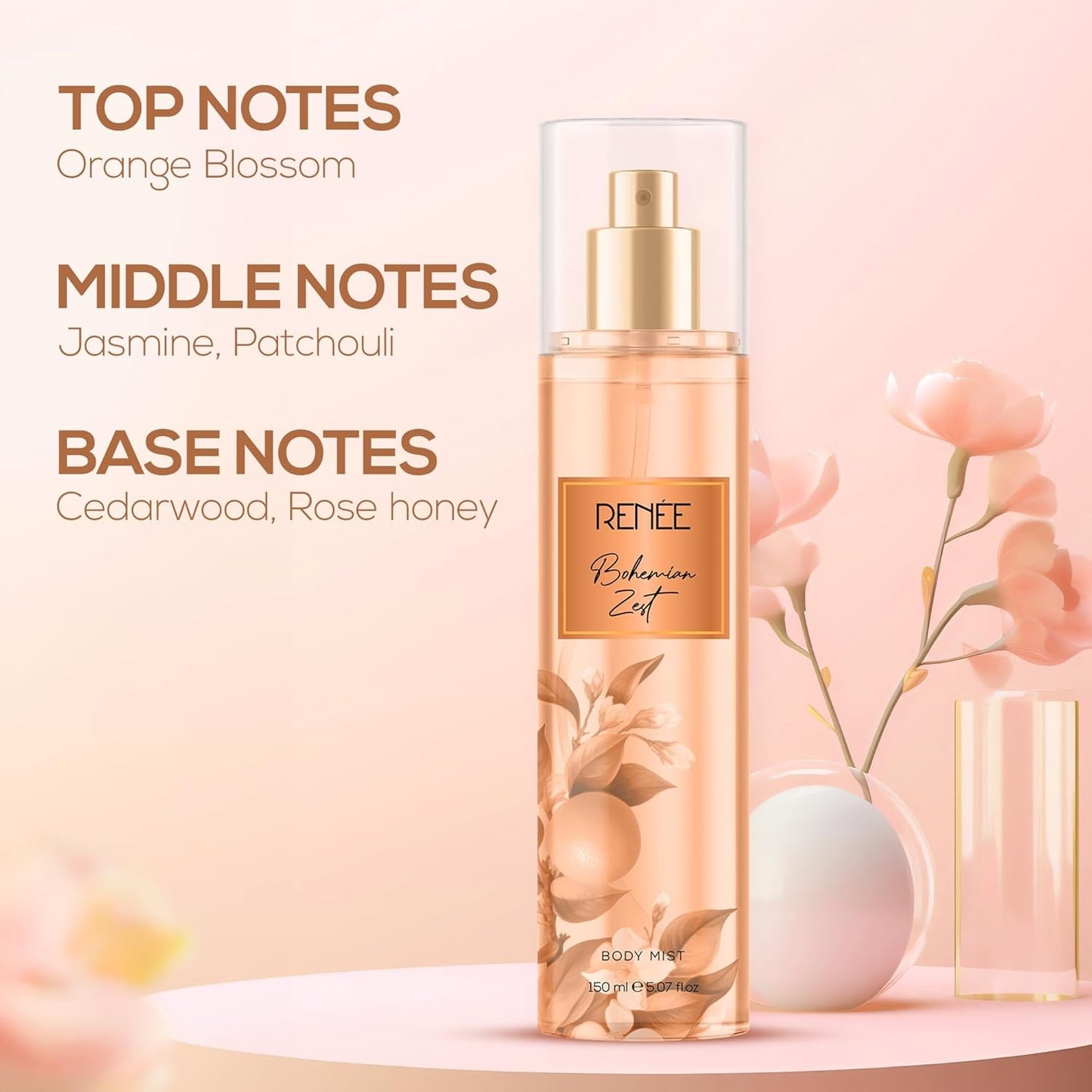 RENEE BODY MIST FOR HER BOHEMIAN ZEST- 150 ML