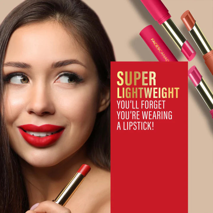 FACES CANADA 3 IN 1 MATTE LIPSTICK COFFEE DATE PINK 02- 2GM