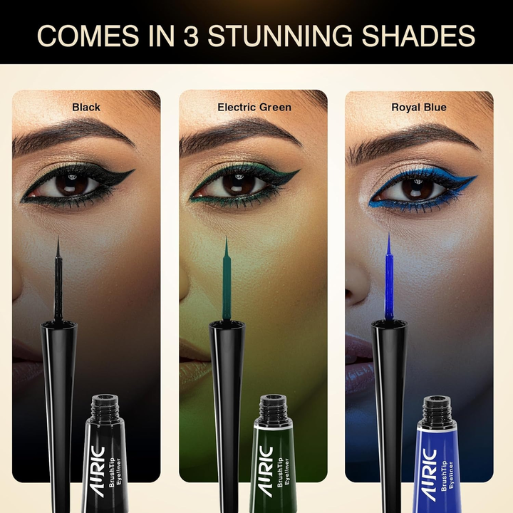 AIRIC BRUSH TIP EYE LINER ELECTRIC GREEN
