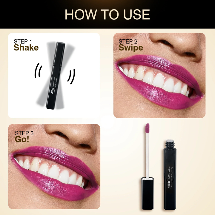 AURIC MATTIFYING LIQUID LIPSTICK PINK PANTHER 3308- 4ML