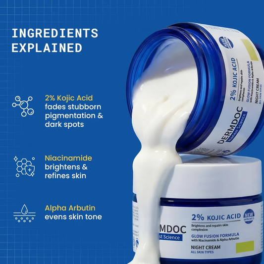 DERMDOC 2% KOJIC ACID NIGHT CREAM 25G