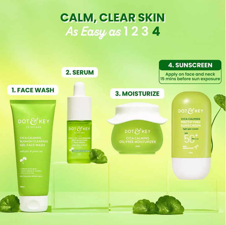 DOT & KEY CICA CALMING MATTIFYING SUNSCREEN SPF50+WITH NIACINAMIDE 50G