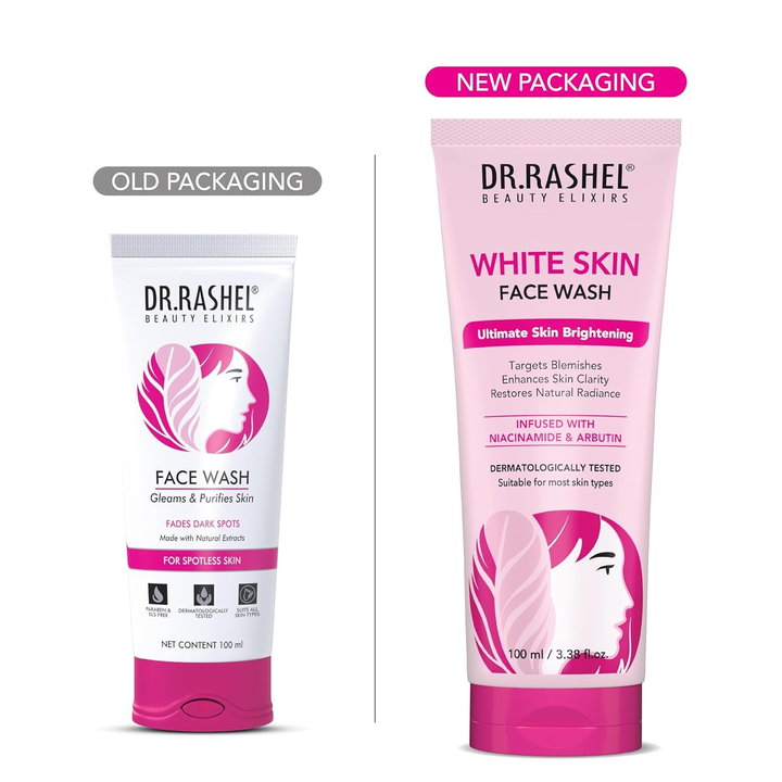 DR.RASHEL BEAUTY ELIXIRS WHITE SKIN FACE WASH WHITENING FADE 100/ML