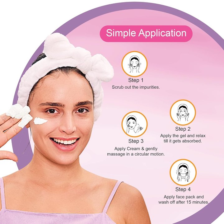 DR. RASHEL SKIN WHITENING FACIAL KIT-PACK OF 4