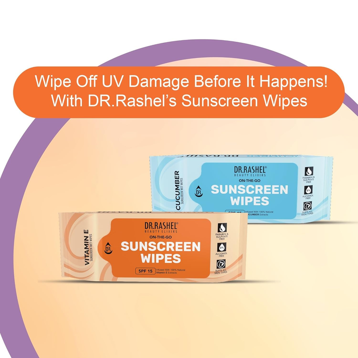 DR. RASHEL SUNSCREEN WIPES VITAMIN E SPF 15-8
