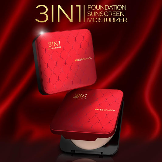 FACES CANADA 3 IN 1 HUDRA MATTE COMPACT SAND 04