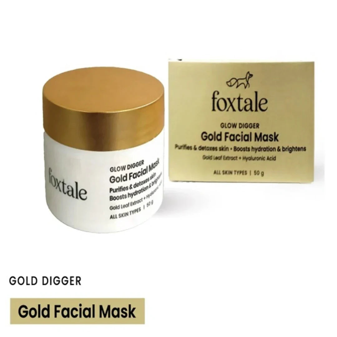 FOXTALE GLOW DIGGER GOLD FACIAL MASK 50G