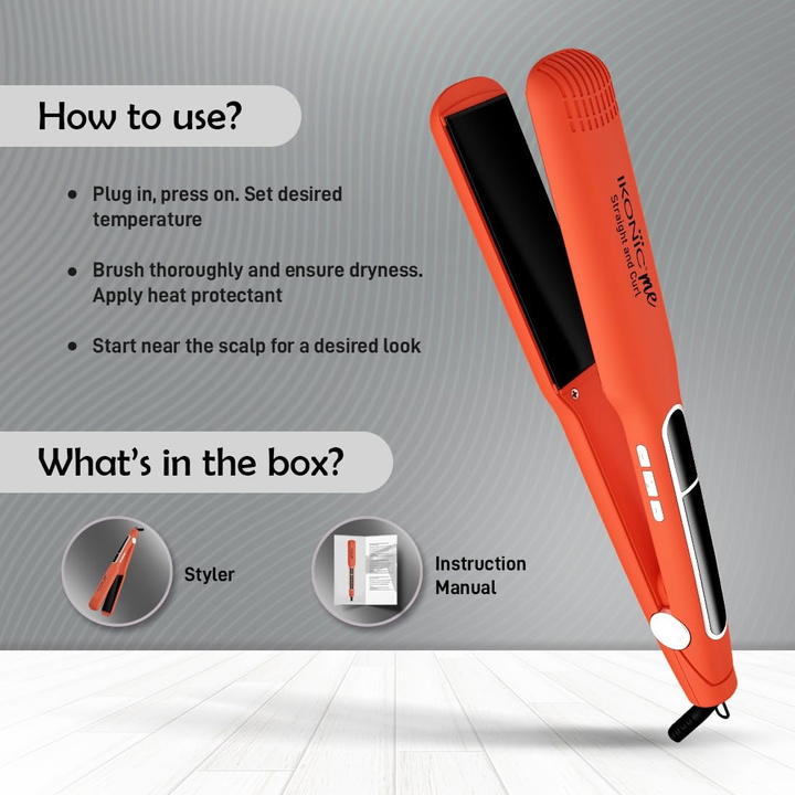 IKONIC 2 IN 1 STRAIGHT & CURL - WIDE HAIR IRON