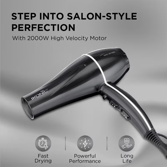 IKONIC PROFESSIONAL HAIR DRYER PRO 2100+ BLACK