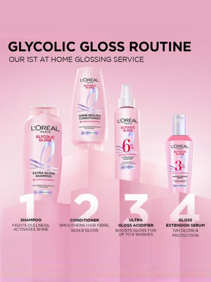 LOREAL PARIS GLYCOLIC GLOSS CONDITIONER-175 ML