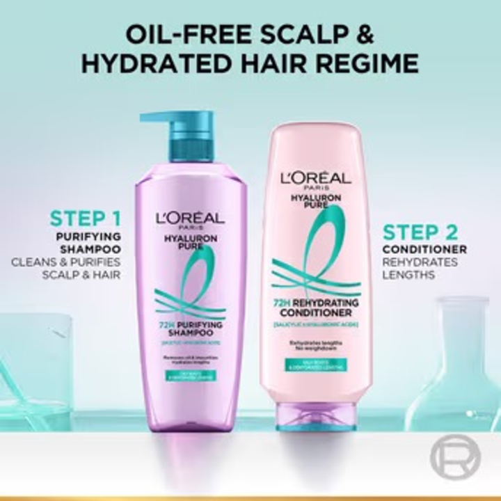 LOREAL PARIS HYALURON PURE 72H REHYDRATING CONDITIONER-175ML