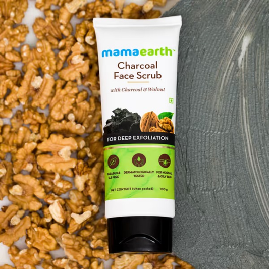 MAMAEARTH CHARCOAL FACE SCRUB 100GM