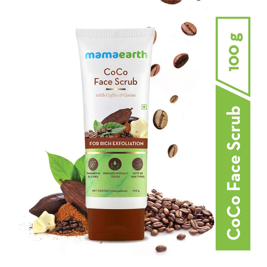 MAMAEARTH COCO FACE SCRUB-ME 100GM
