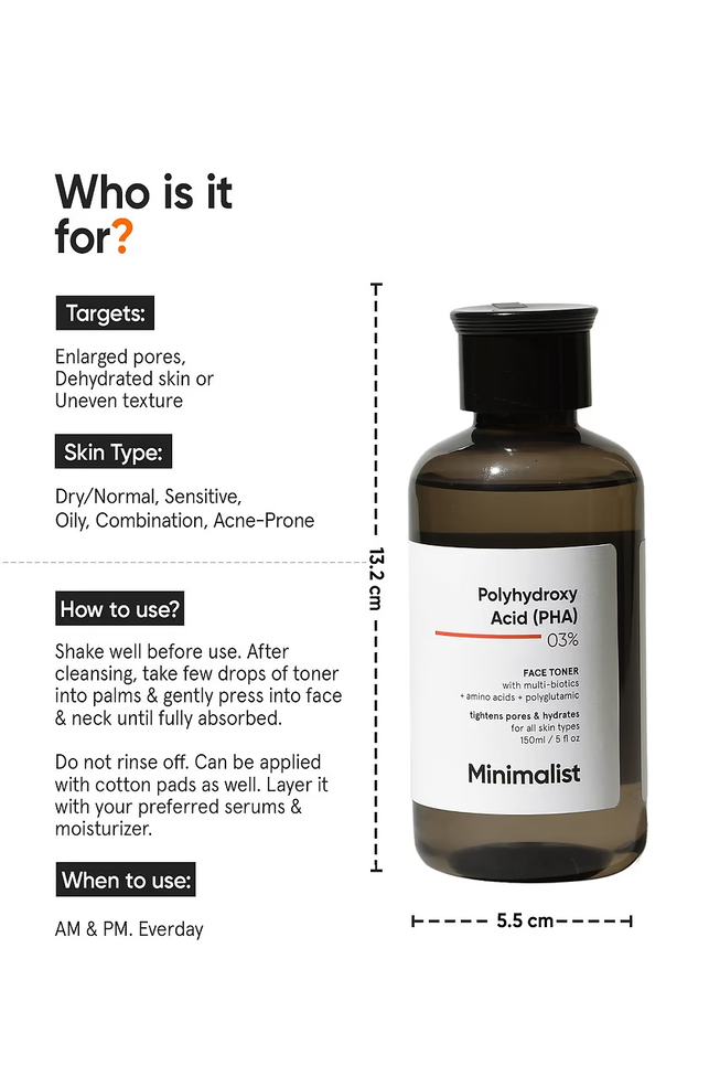 MINIMALIST POLYHYDROXY ACID 03% FACE TONER 150ML