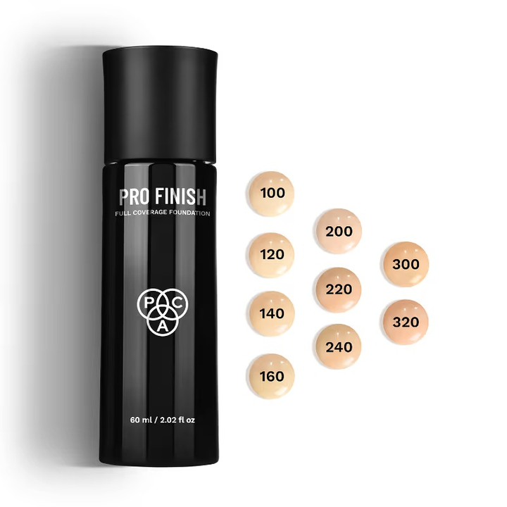PAC PRO FINISH FULL COVERAGE FOUNDATION PF LIGHT 120. 60ML