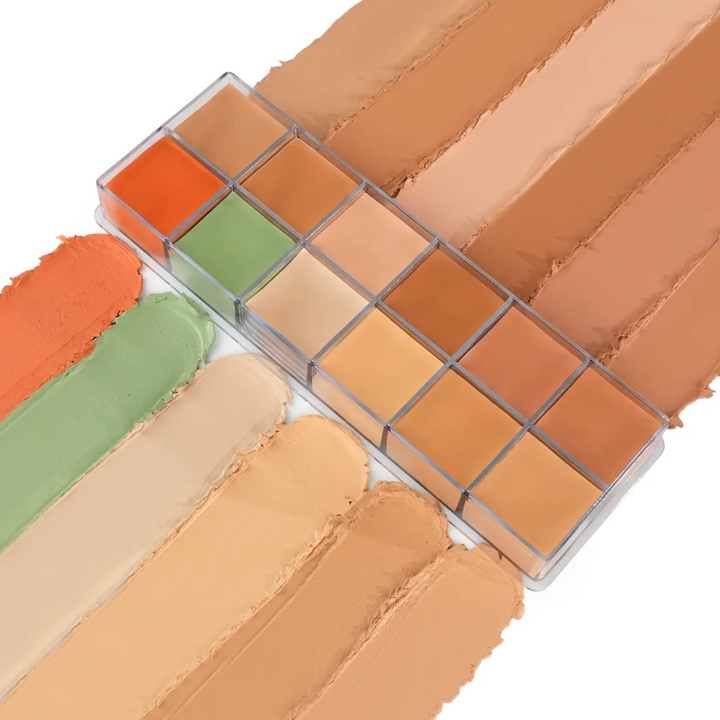 PAC SUPER COVERAGE CREAM CONCEALER PALETTE 12 COLORS