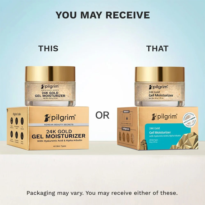 PILGRIM 24K GOLD GEL MOISTURIZER- 50 GM