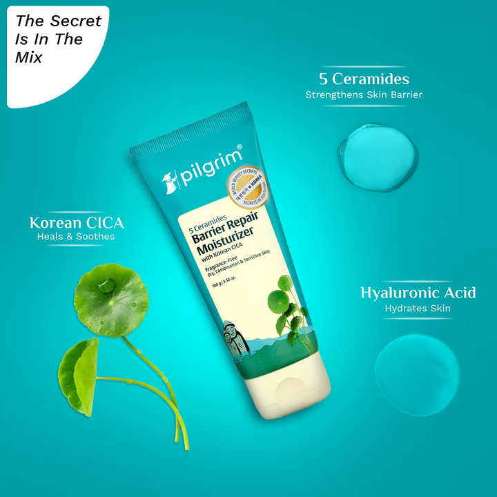 PILGRIM 5 CERAMIDES BARRIER REPAIR MOISTURISER -100G