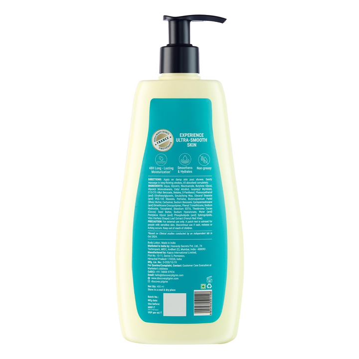 PILGRIM FRENCH RED WINE BODY LOTION WITH SHEA BUTTER 400ML
