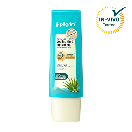 PILGRIM KOREAN ALOE COOLING FLUID SUNSCREEN SPF 50+ 50ML
