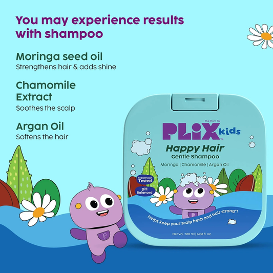 PLIX KIDS HAPPY HAIR GENTLE SHAMPOO 180 ML