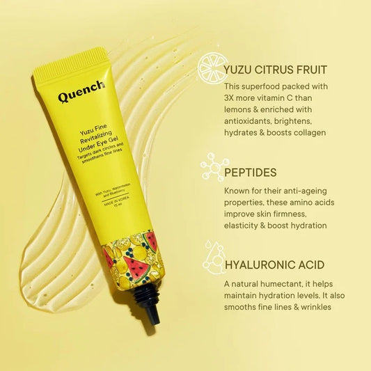 QUENCH YUZU FINE REVITALIZING UNDER EYE GEL 15ML