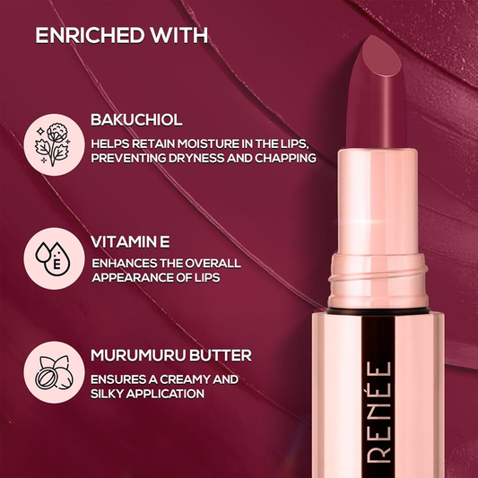 RENEE EVERSTAY HYDRATING LONGSTAY LIPSTICK MAROON SIREN 06- 4.2G