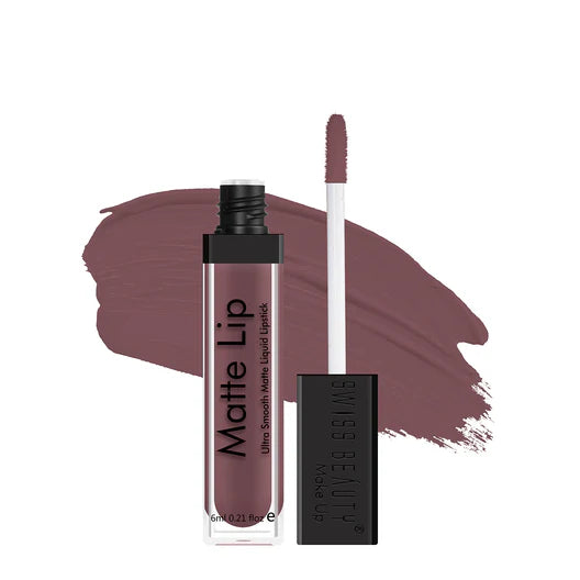 SWISS BEAUTY MATTE LIP LIQUID LIPSTICK- 20 SPICY NUDE 6ML