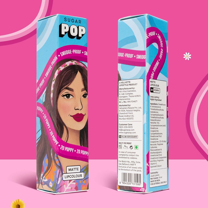 SUGAR POP MATTE LIP COLOR 20 POPPY 1.6ML