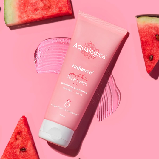 AQUALOGICA RADIANCE + SMOOTHIE FACE WASH WATERMELON & NIACINAMIDE 100ML