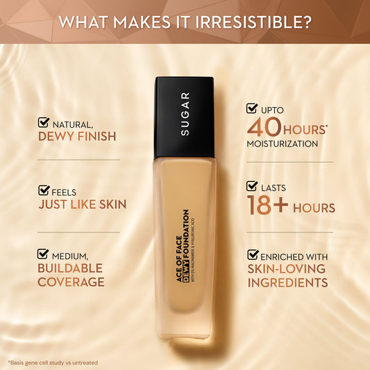 sugar ace of face dewy foundation 40 breve 30ml