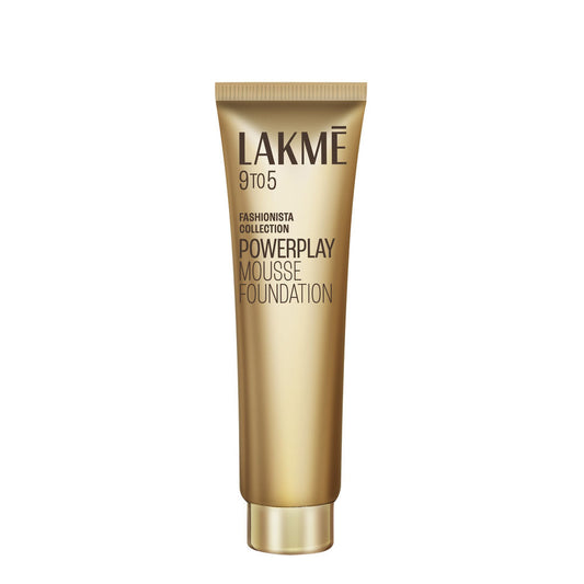 lakme 9 to 5 power play moussse foundation 01 rose ivory