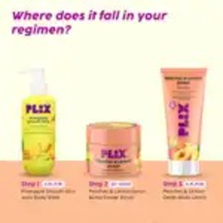 PLIX PEACHES & LEMON DETAN SCRUB- 200G