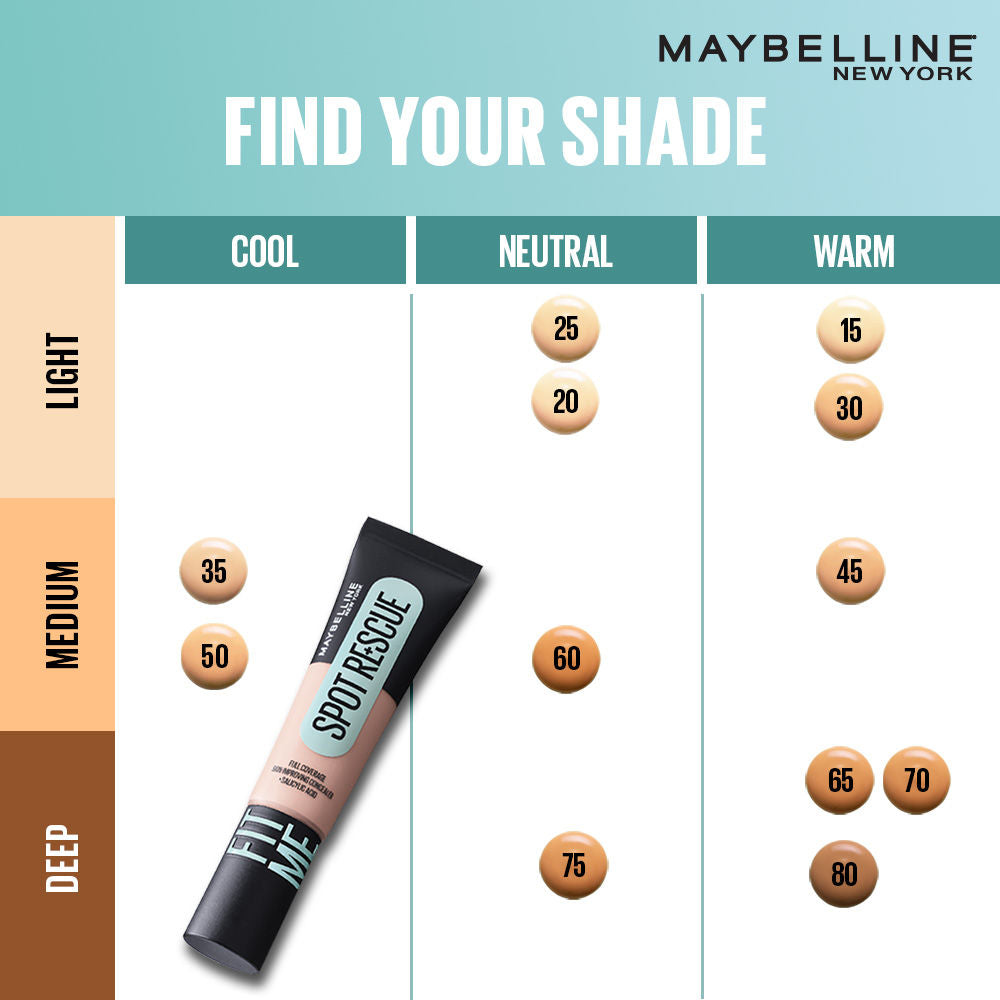 maybelline new york fit me spot rescue concealer 65 15ml