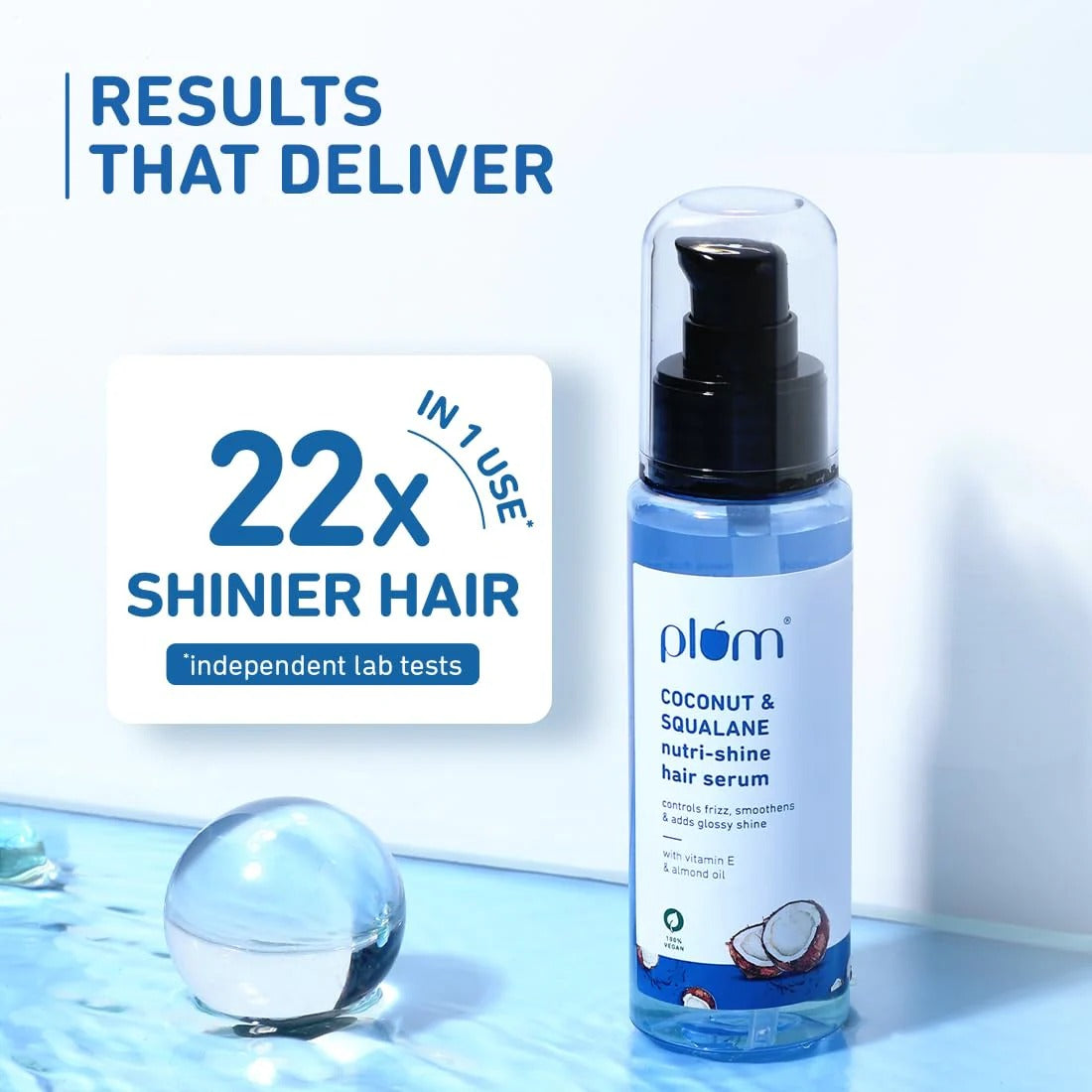 PLUM NUTRI-SHINE HAIR SERUM COCONUT & SQUALANE- 75ML