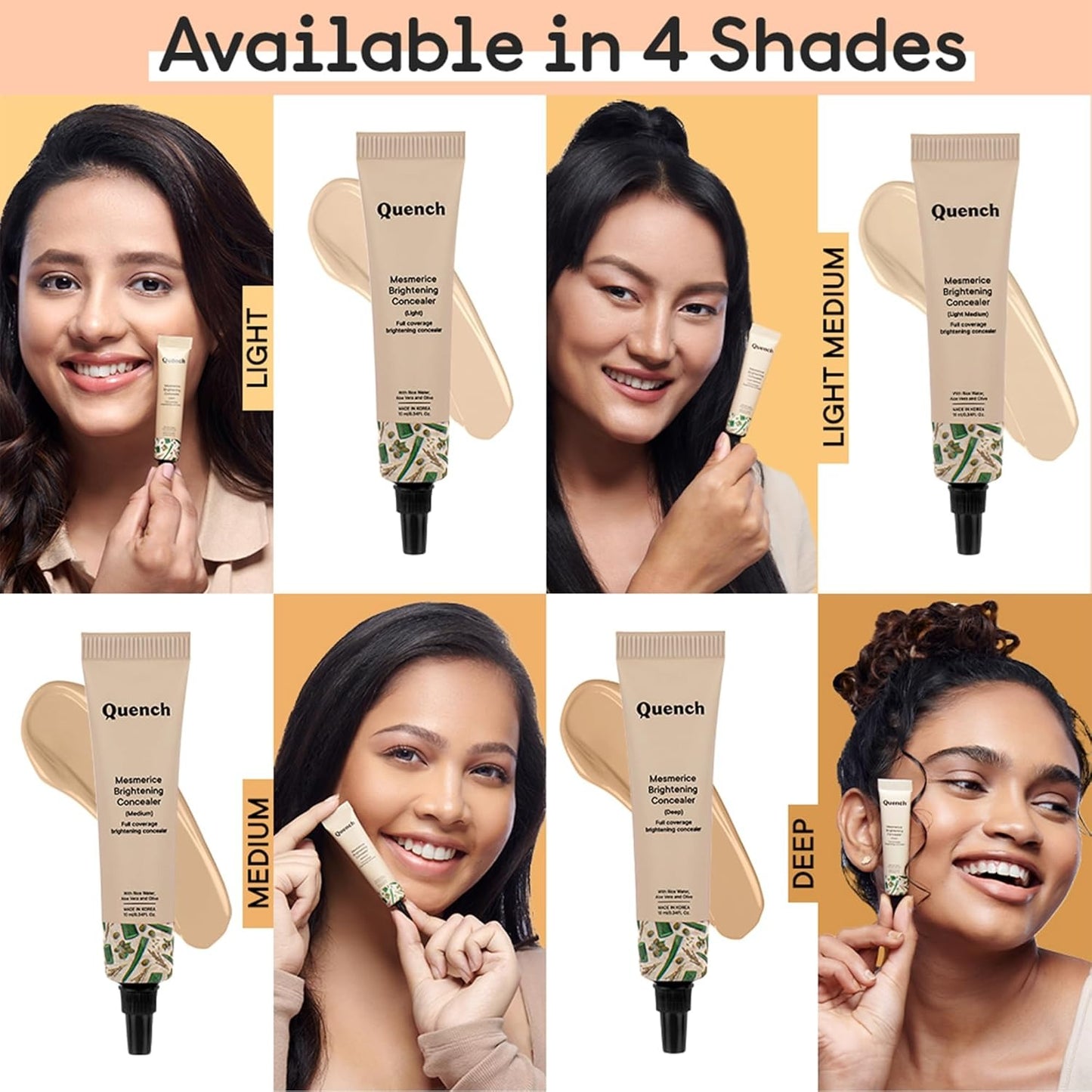 QUENCH MESMERICE BRIGHTENING CONCEALER LIGHT 10ML