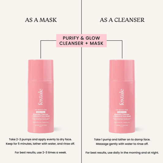FOXTALE THE BRIGHT SIDE PURIFY AND GLOW FACE CLEANSER