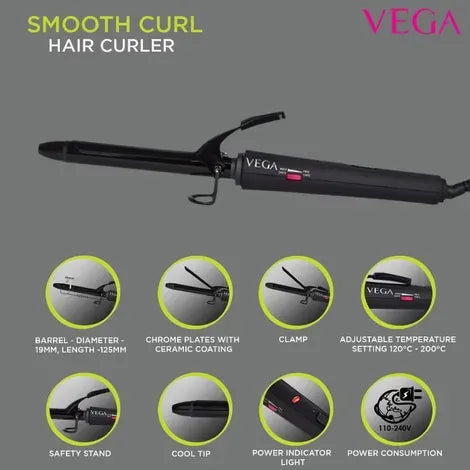 VEGA LONG CURL HAIR CURLER
