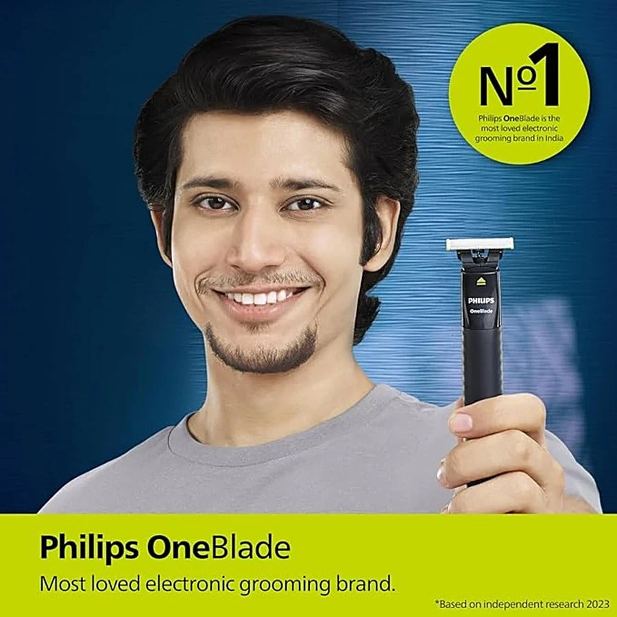 Philips One Blade FACE HYBRID TRIMMER & SHAVER FOR MEN QP1424-10