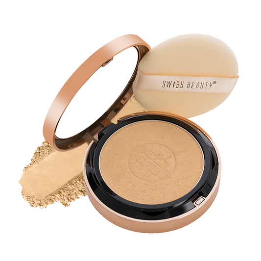 SWISS BEAUTY COMPACT POWDER- 01 NUDE BEIGE 6.5G