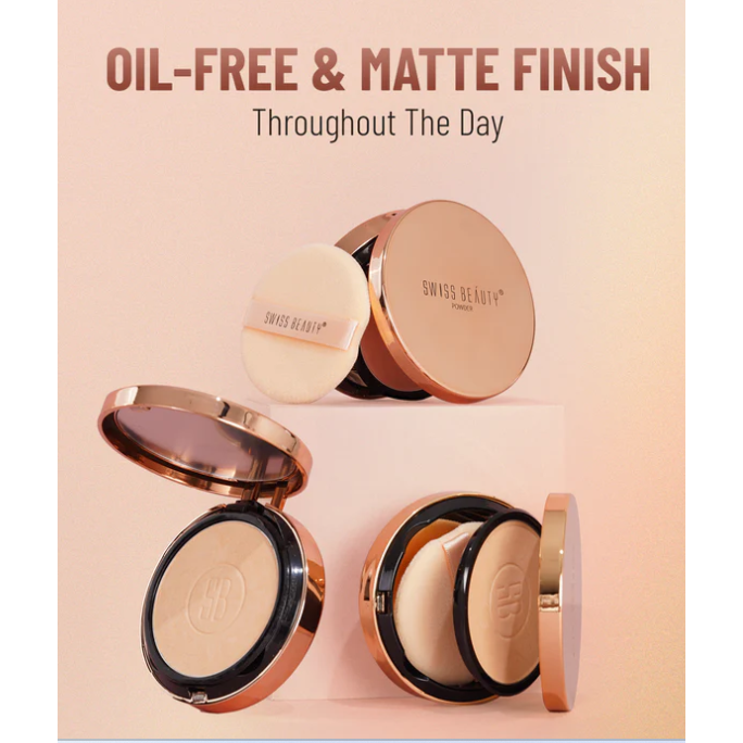 SWISS BEAUTY COMPACT POWDER- 01 NUDE BEIGE 6.5G