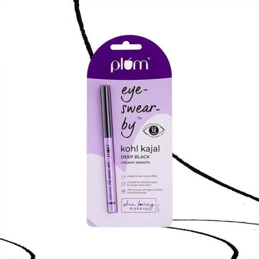 PLUM EYE SWEAR BY KOHL KAJAL DEEP BLACK 0.35GM