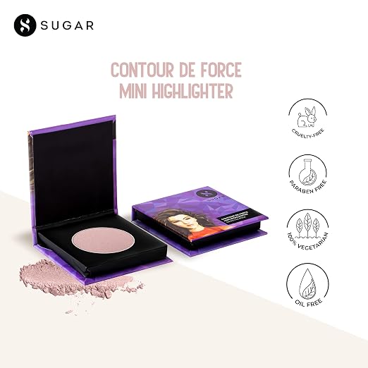 SUGAR CONTOUR DE FORCE MINI HIGHLIGHTER 04 ROYAL ROSE 4gm