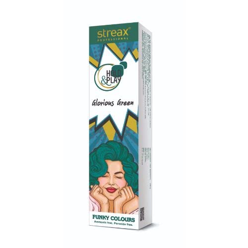 STREAX PROFESSIONAL FUNKY COLOURS- GLORIOUS GREEN 100GM