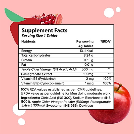 PLIX APPLE CIDER VINEGAR TABLET MANGO  15NOS