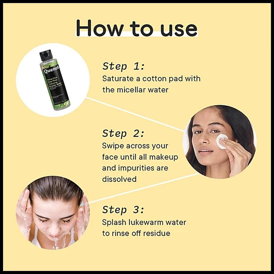 QUENCH MAMA CICA DEEP PORE CLEANSING MISCELLAR WATER 145ML