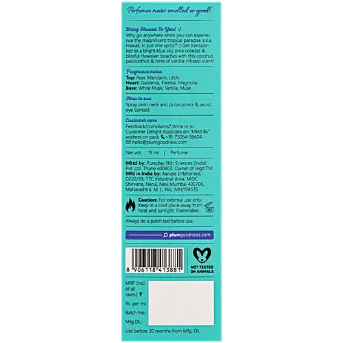 PLUM BODY LOVIN' EAU DE PARFUM HAWAIIAN RUMBA- 15 ML
