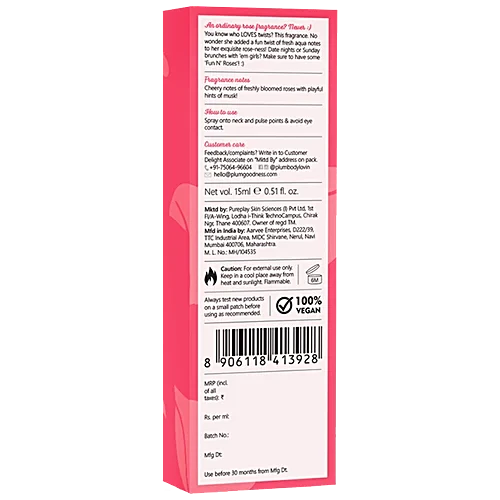 PLUM BODY LOVIN' EAU DE PARFUM FEELIN SO ROSE- 15 ML