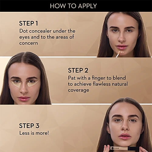 SUGAR AUTO CORRECT CREASELESS CONCEALER 12 CON LECHE 2GM